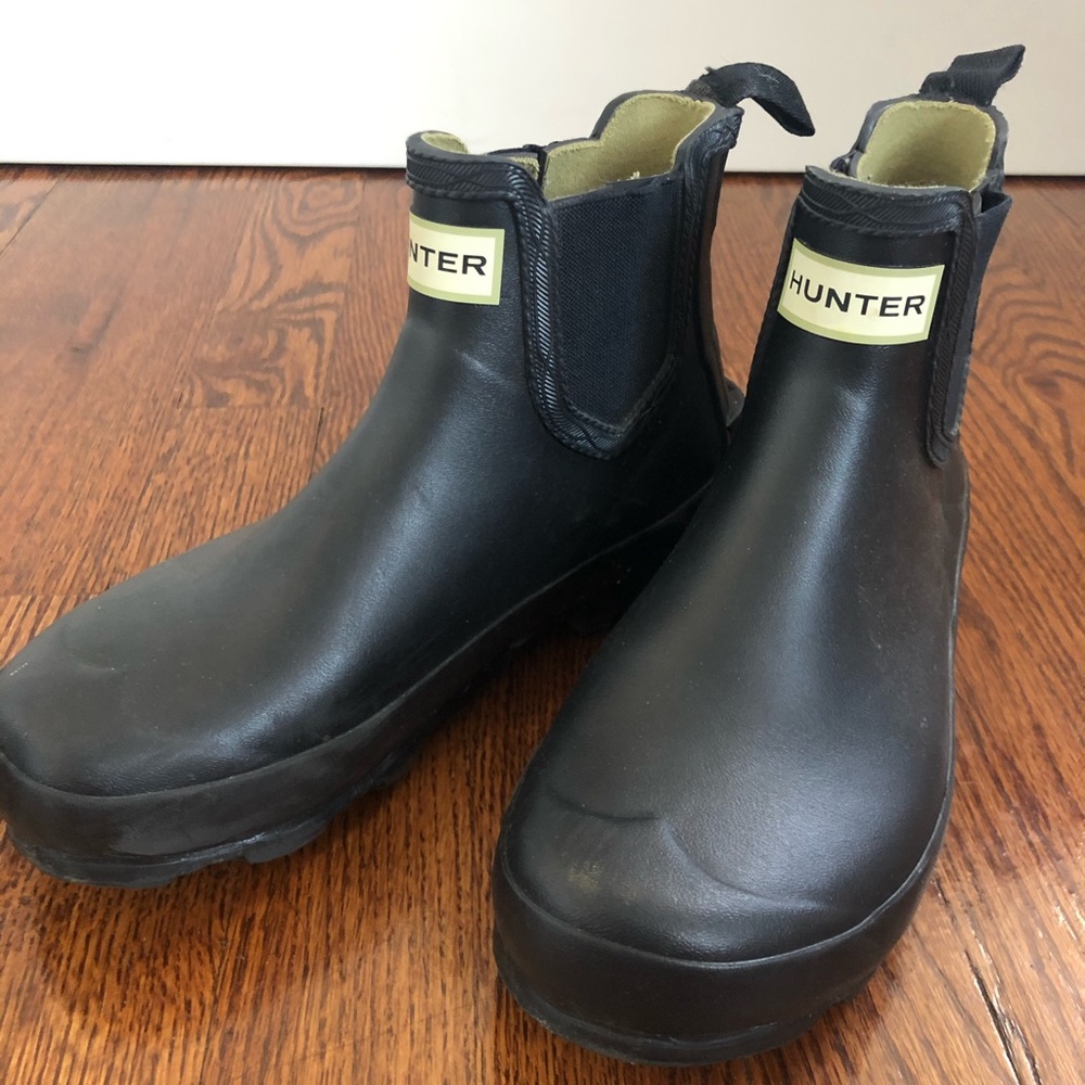 Hunter Ankle Rainboots Black